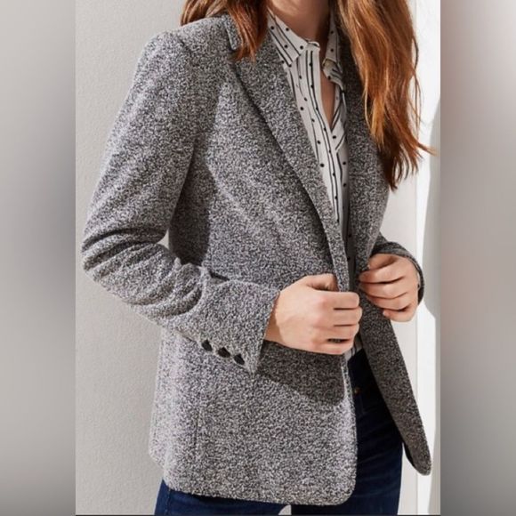 LOFT Jackets & Blazers - New Ann Taylor Loft Grey Blazer Jacket